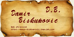 Damir Biskupović vizit kartica